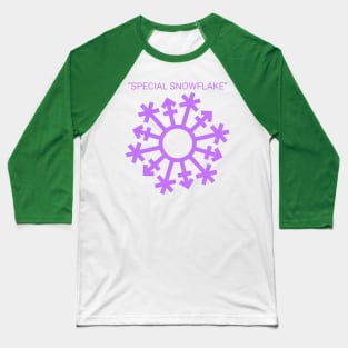 Gender "Special Snowflake" - Purple Baseball T-Shirt